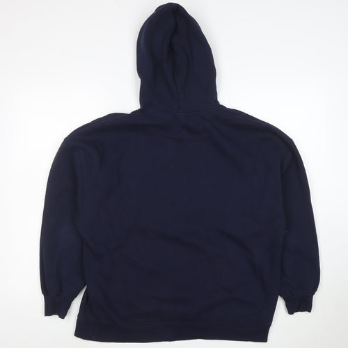 Stradivarius Womens Navy Blue Los Angeles Pullover Hoodie Size M