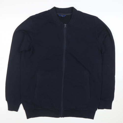 Coton Traders Men's Navy Full Zip Sweatshirt M