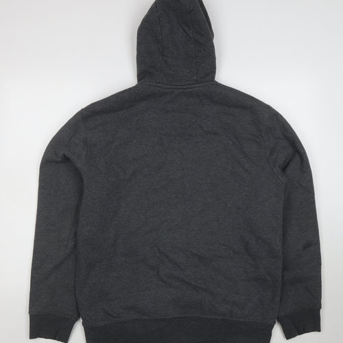 Weatherproof Vintage Men's Grey Full Zip Fleece Lined Hoodie L