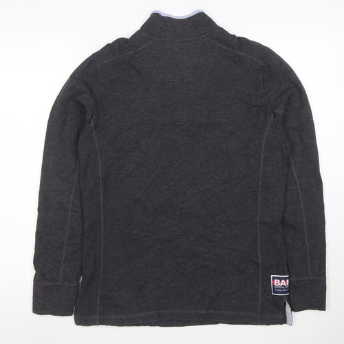 BAM Men's Grey 1/4 Zip Bamboo Sweatshirt Size M