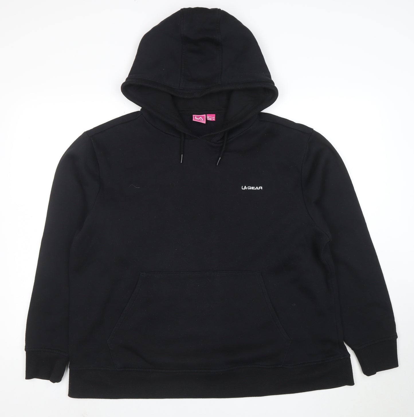 LA Gear Women's Black UK 20 Pullover Hoodie with Logo