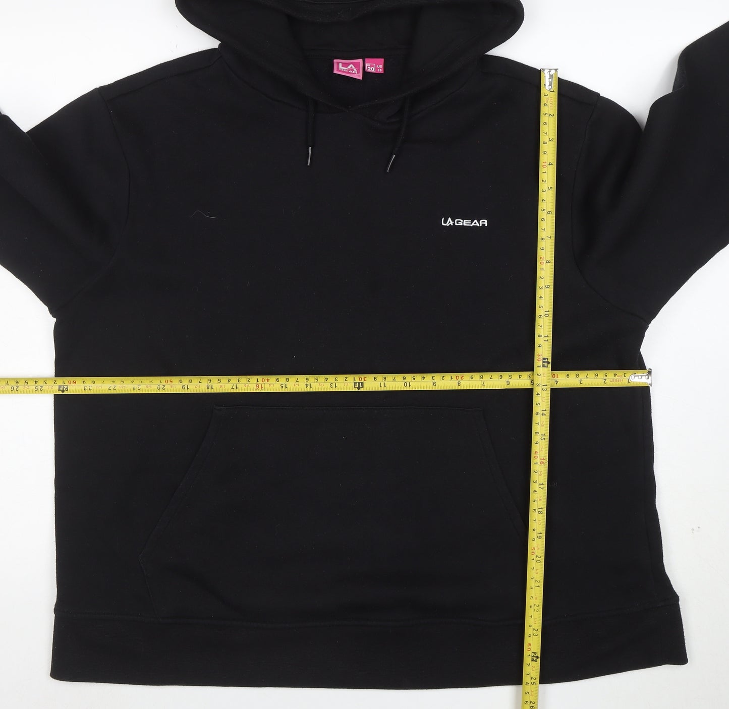LA Gear Women's Black UK 20 Pullover Hoodie with Logo