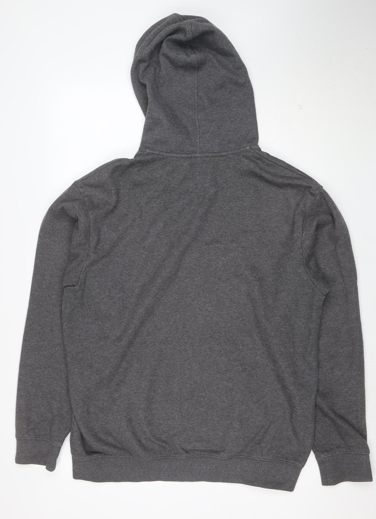 Nike Men’s Grey Full Zip Hoodie L Regular Fit Fleece Sweatshirt