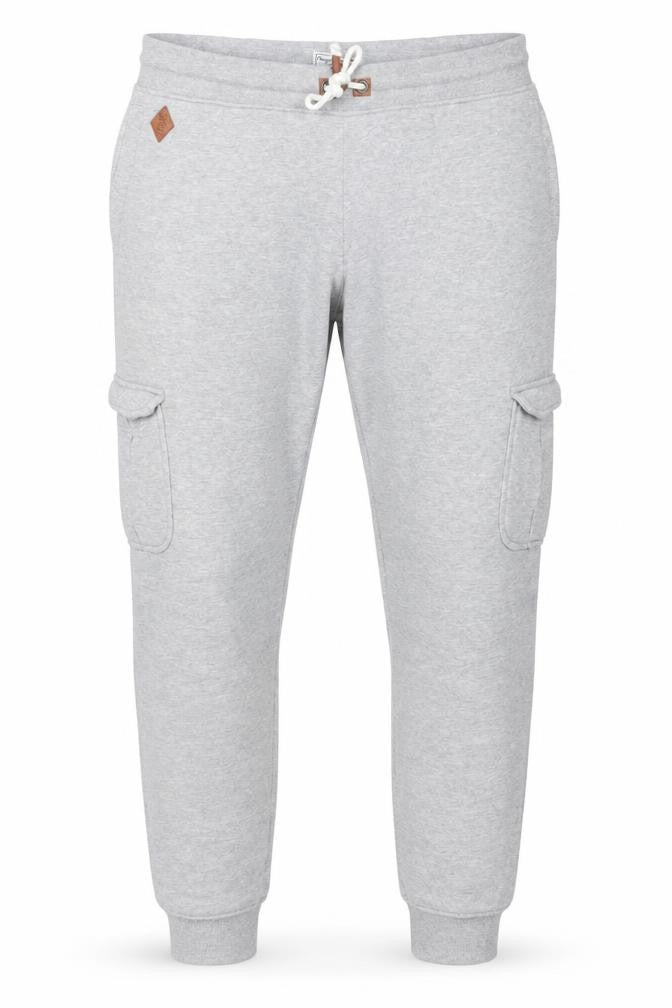 Livergy Men's Grey Jogger Sweatpants L Regular Fit with Pockets