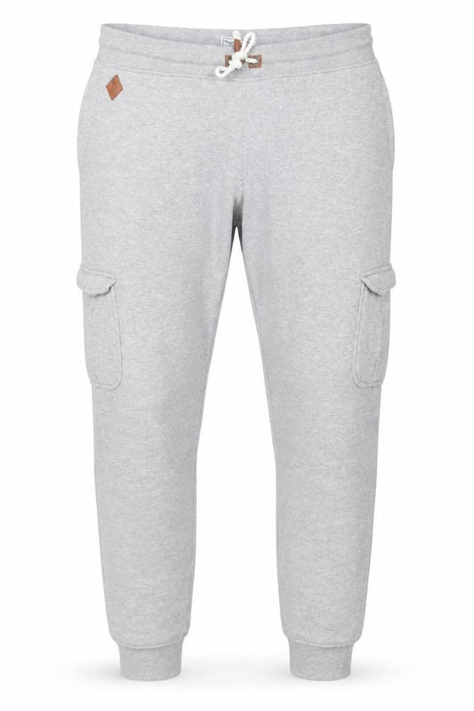 Livergy Men's Grey Jogger Sweatpants L Regular Fit with Pockets