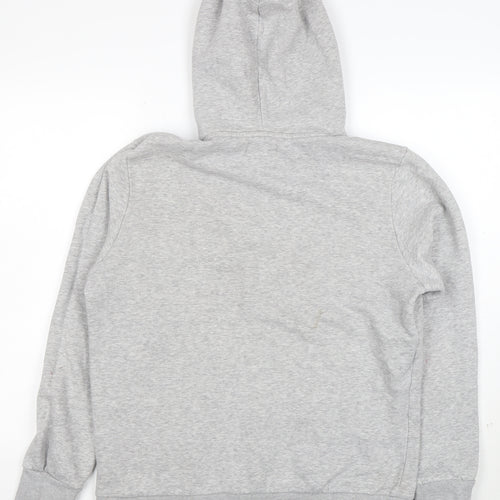 Jack & Jones Men’s Grey Pullover Hoodie L Graphic Fleece Sweatshirt