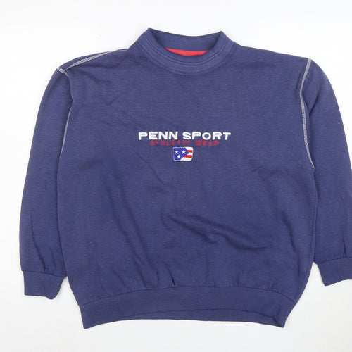 Pro Penn Series Men's Blue Embroidered Sweatshirt M Regular Fit