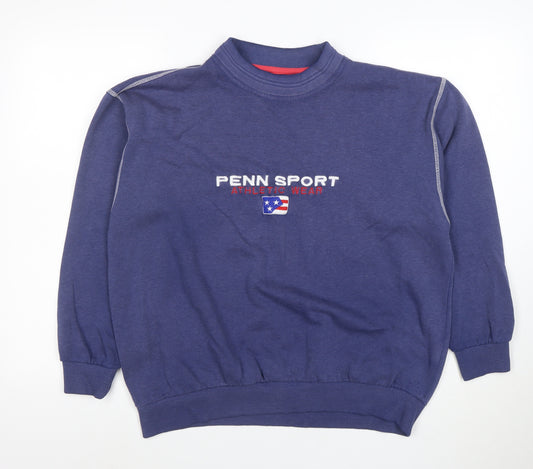 Pro Penn Series Men's Blue Embroidered Sweatshirt M Regular Fit