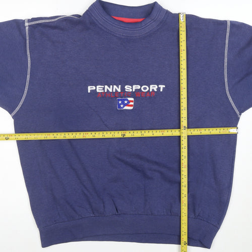 Pro Penn Series Men's Blue Embroidered Sweatshirt M Regular Fit