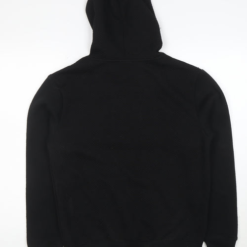GHG Men's Black Pullover Hoodie S Hooded Kangaroo Pocket Logo