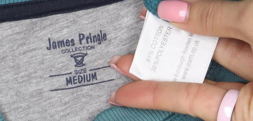 James Pringle Men's Blue Medium Crew Neck Cotton Sweatshirt