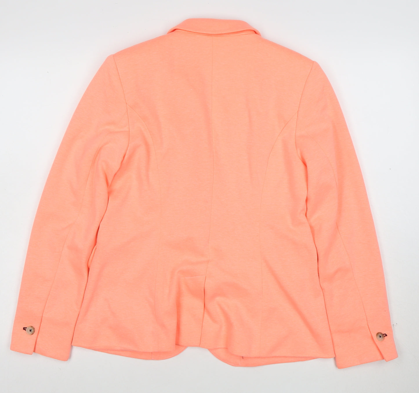 Joules Women's Orange Size 12 Classic One Button Blazer