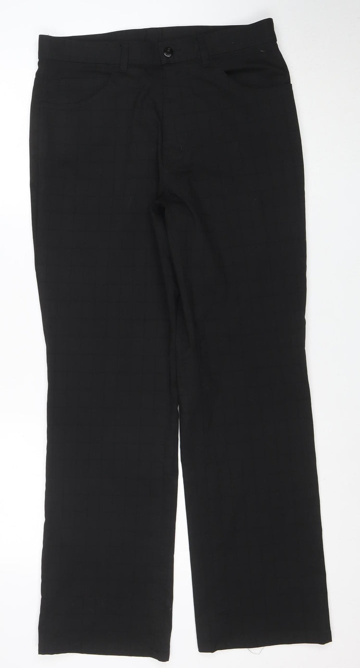 Zucci Women’s Black Regular Fit Straight Jeans W32