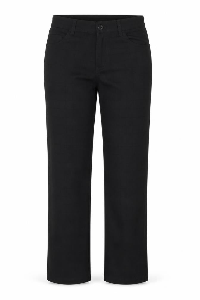 Front view of Zucci Women’s Black Regular Fit Straight Jeans W32