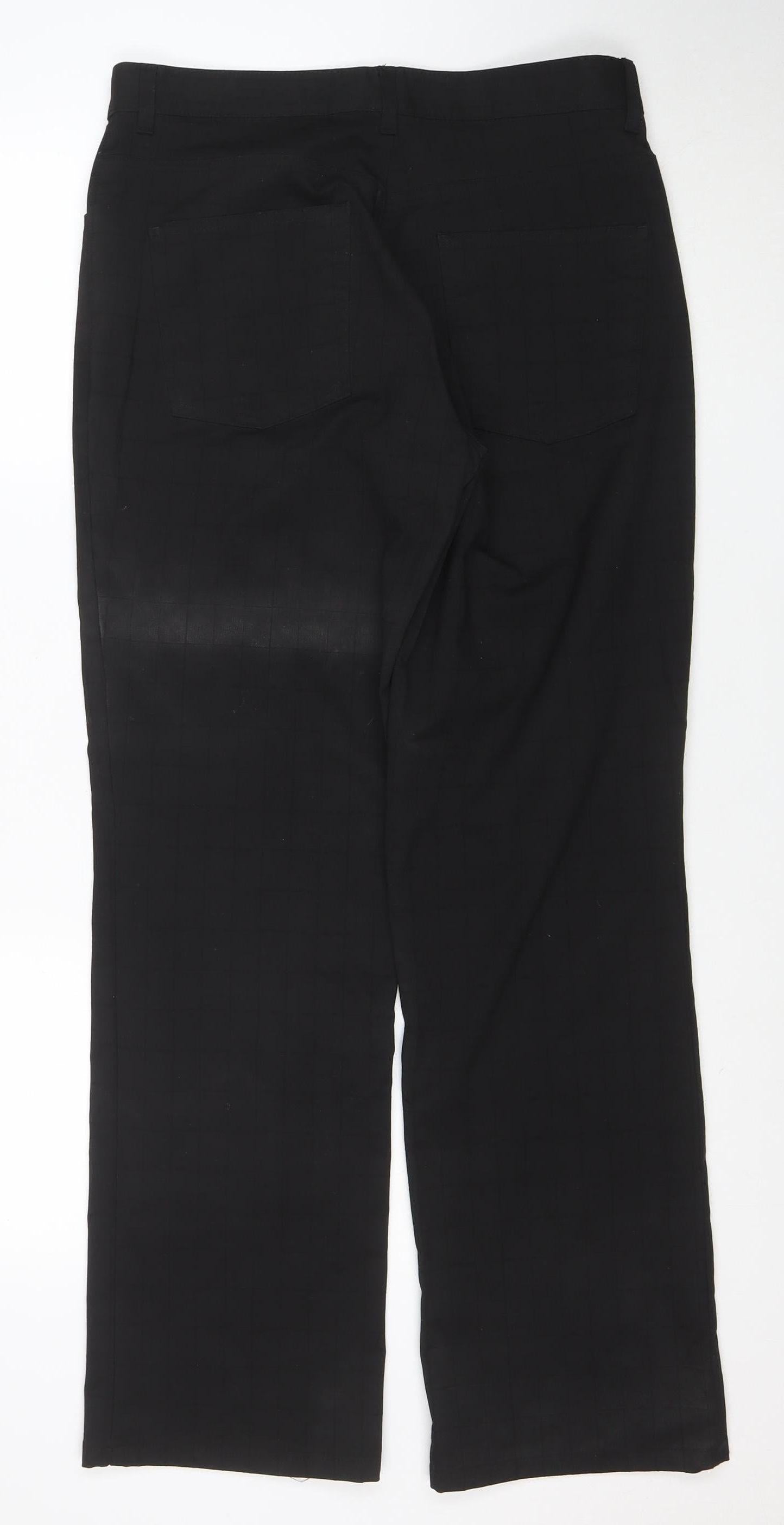 Zucci Women’s Black Regular Fit Straight Jeans W32