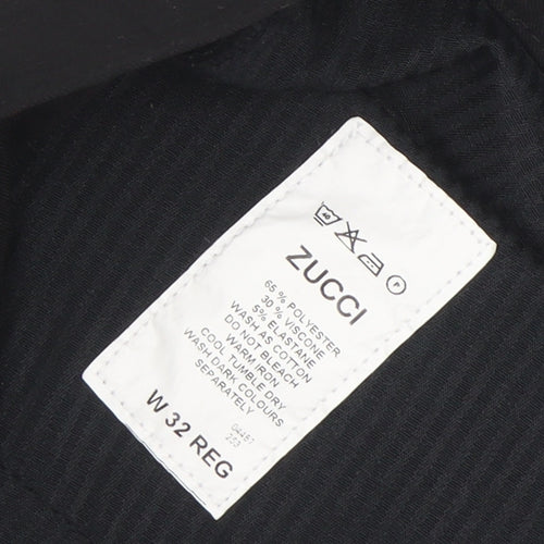 Zucci Women’s Black Regular Fit Straight Jeans W32