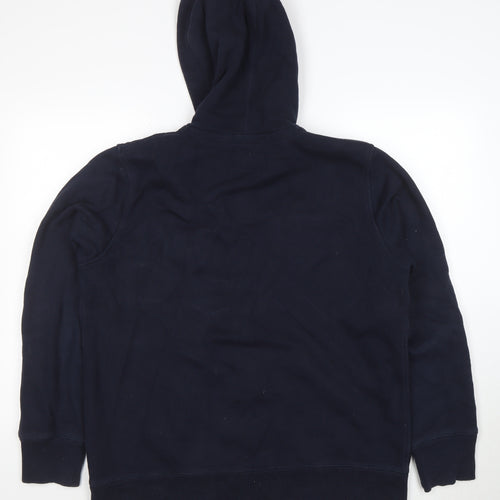 Celio Men’s Blue Full Zip Hoodie XL Fleece Sports Hooded Top