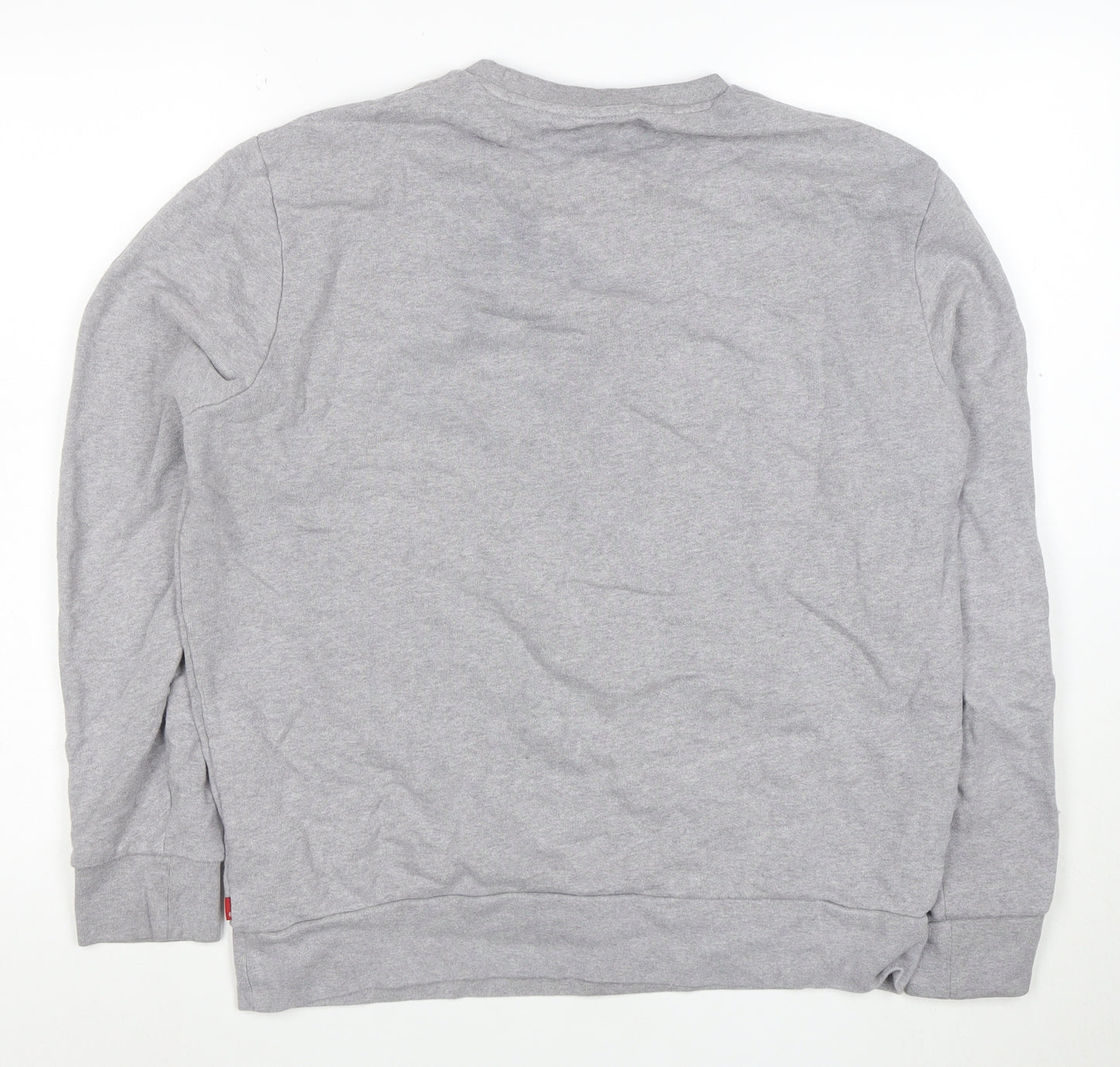 Levi's Men's Grey Logo Crew Neck Sweatshirt Size M