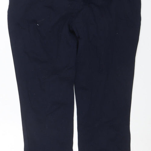 Dorothy Perkins Women’s Blue Slim Chino Trousers Size 10 Stretch Cotton