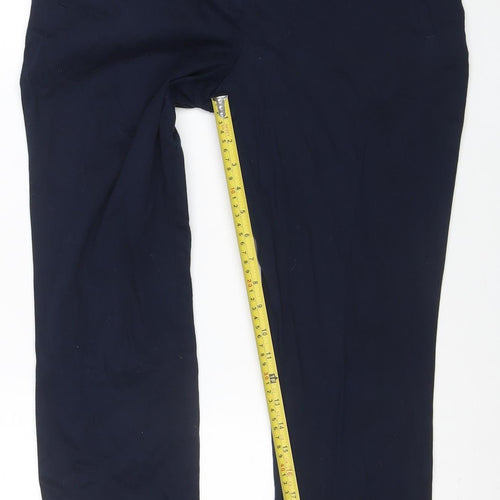 Dorothy Perkins Women’s Blue Slim Chino Trousers Size 10 Stretch Cotton