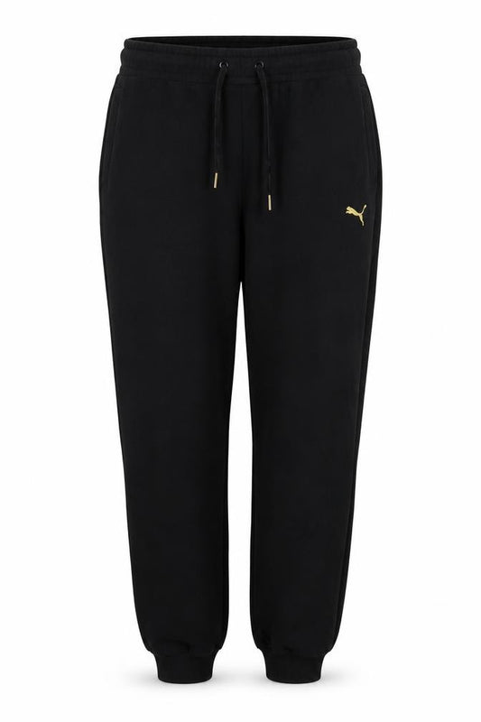 Puma Women Black XL Jogger Activewear Trousers with Drawstring Waist