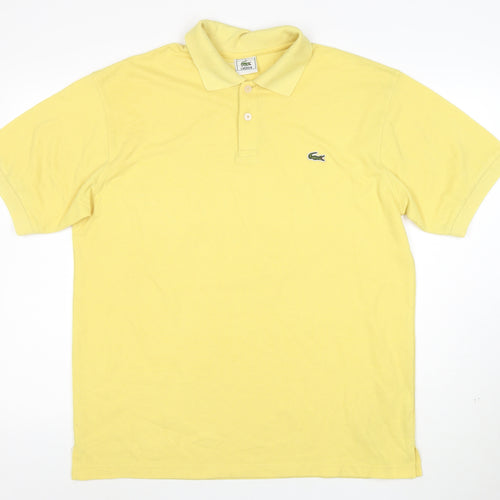Lacoste Men's Yellow Cotton Polo Shirt XL Classic Fit