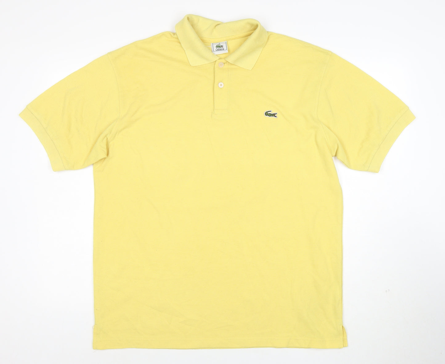 Lacoste Men's Yellow Cotton Polo Shirt XL Classic Fit