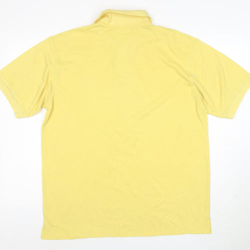 Lacoste Men's Yellow Cotton Polo Shirt XL Classic Fit