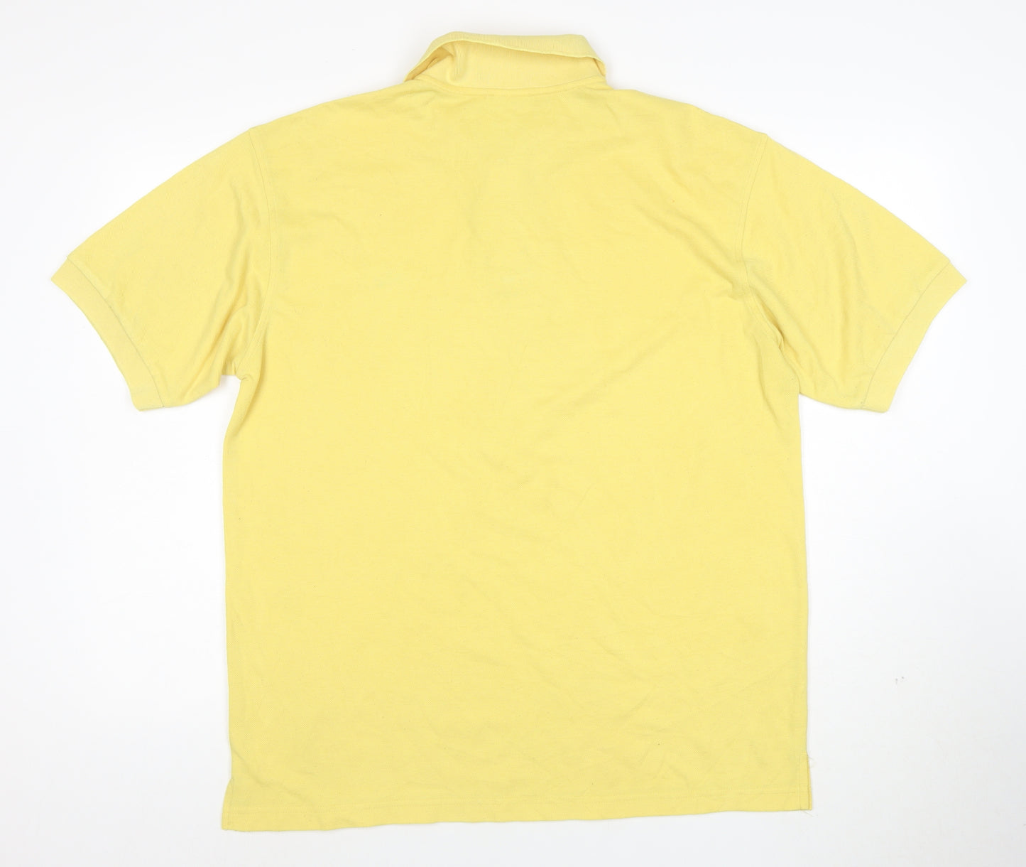 Lacoste Men's Yellow Cotton Polo Shirt XL Classic Fit