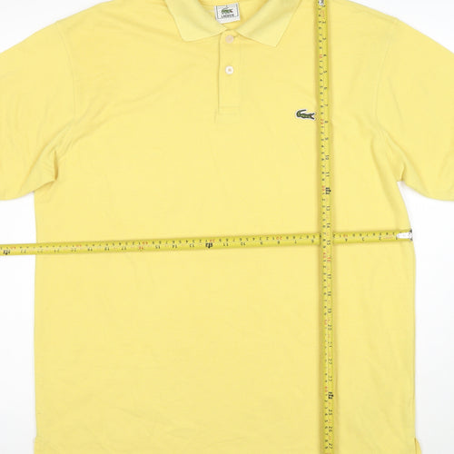 Lacoste Men's Yellow Cotton Polo Shirt XL Classic Fit