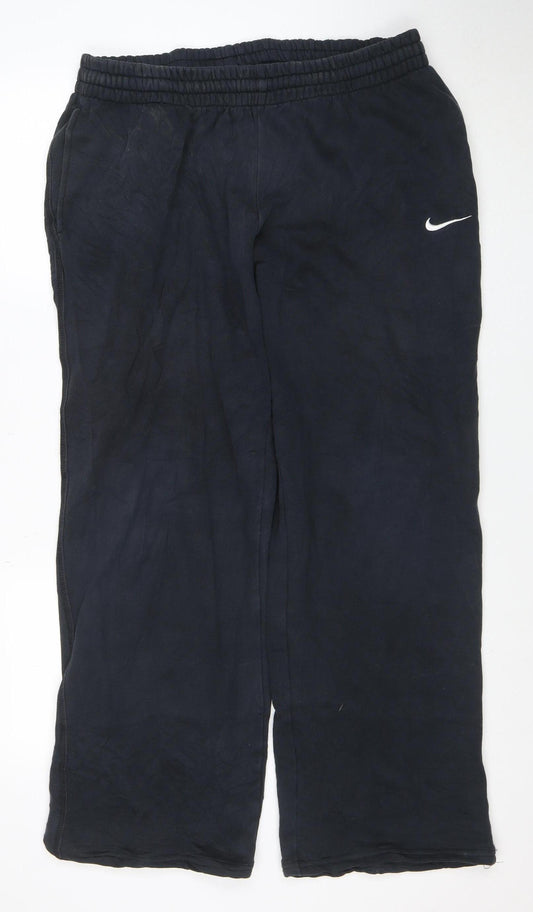 Nike Men's Black XL Fleece Track Pants with Pockets
