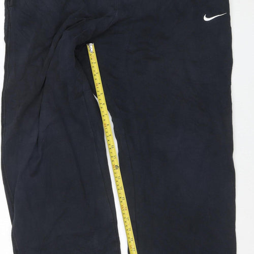 Nike Men's Black XL Fleece Track Pants with Pockets