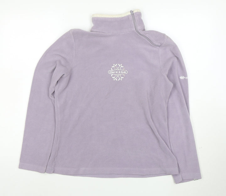 Dare 2b Womens Lilac Fleece 1/4 Zip Pullover Size 12 Snowwear Top