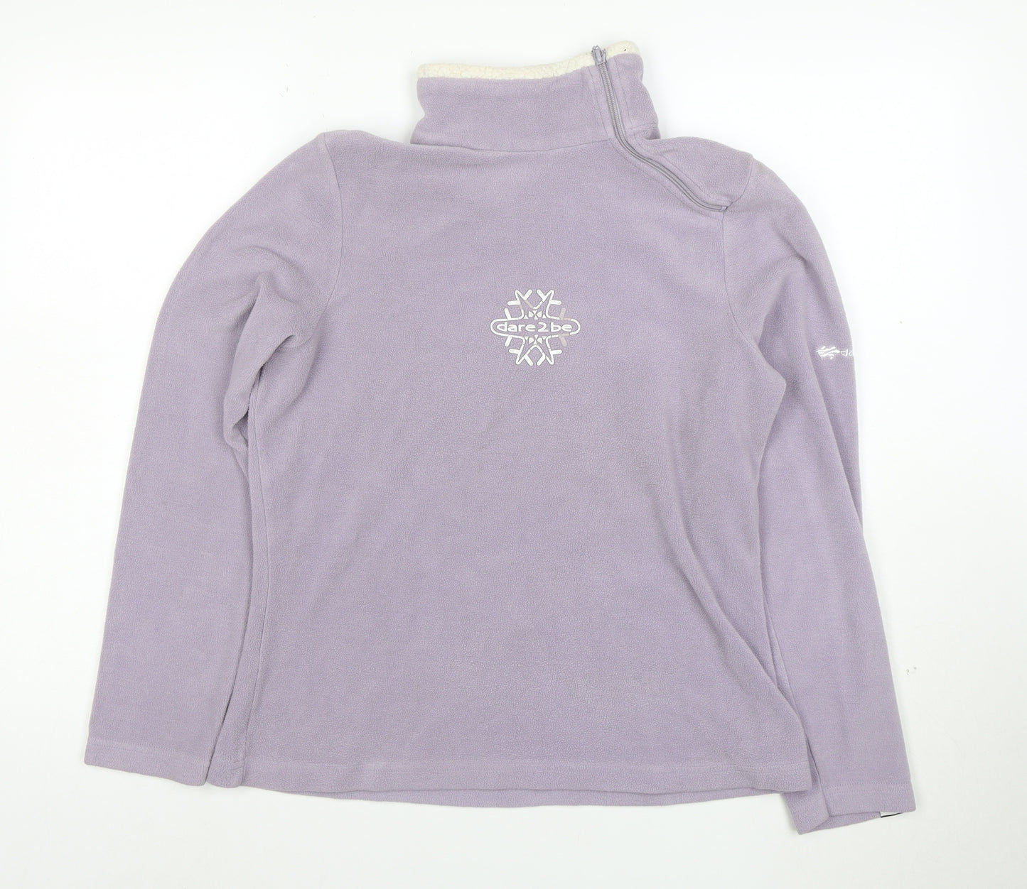 Dare 2b Womens Lilac Fleece 1/4 Zip Pullover Size 12 Snowwear Top