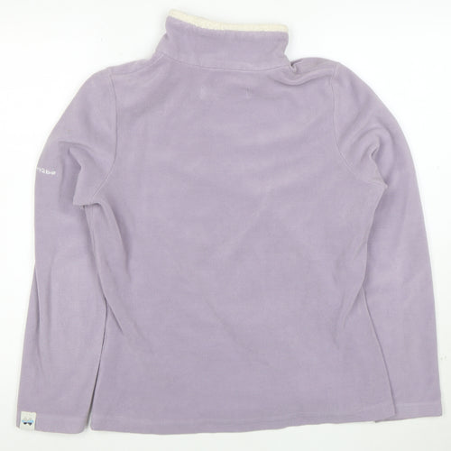 Dare 2b Womens Lilac Fleece 1/4 Zip Pullover Size 12 Snowwear Top