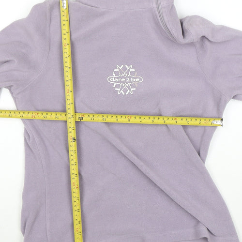 Dare 2b Womens Lilac Fleece 1/4 Zip Pullover Size 12 Snowwear Top