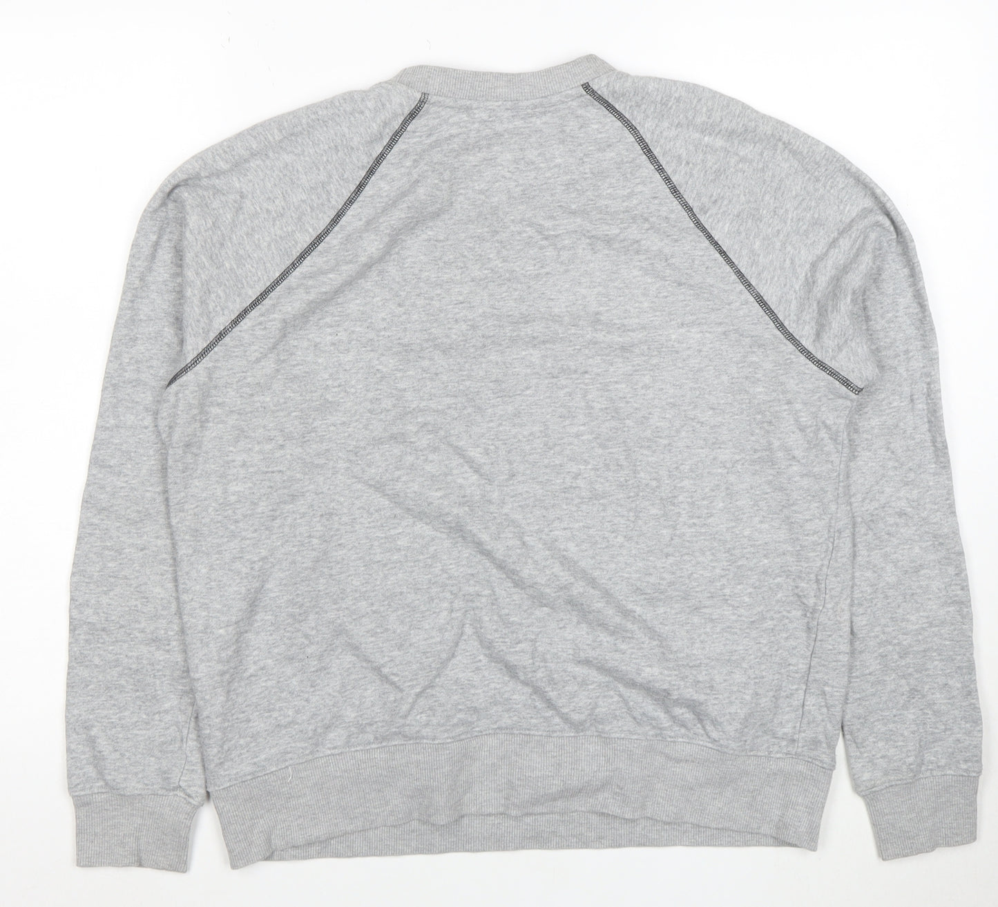 FILA Men's Grey L Pullover Sweatshirt Crew Neck Sports Jumper