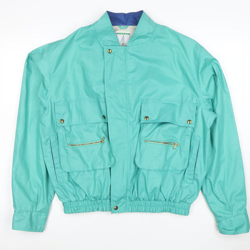 Martini’s Evolution Women’s Green Bomber Jacket Size 20 Retro Style