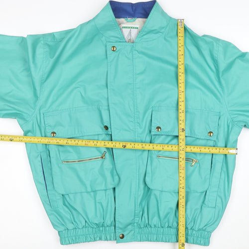 Martini’s Evolution Women’s Green Bomber Jacket Size 20 Retro Style