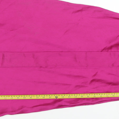 Quiz Women's Pink Puff Sleeve Off Shoulder Midi Dress Size 10