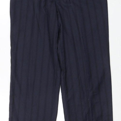 Pittarelli Uomo Men's Blue Striped Dress Pants 30R Regular Fit