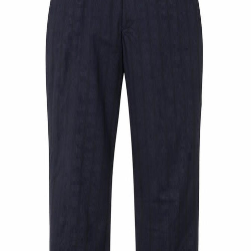 Pittarelli Uomo Men's Blue Striped Dress Pants 30R Regular Fit