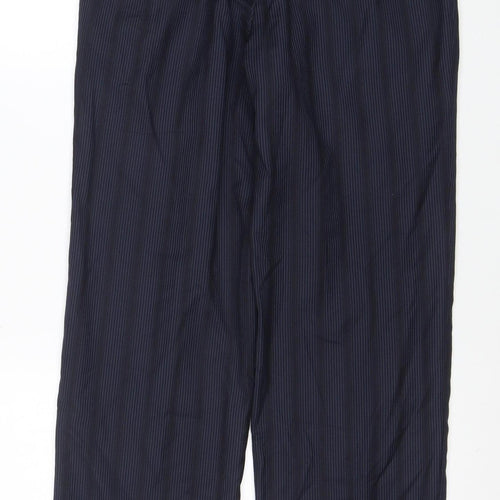 Pittarelli Uomo Men's Blue Striped Dress Pants 30R Regular Fit