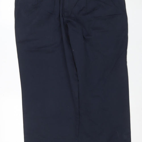 Dockers Men's Blue Cotton Pleated Chino Trousers W36 L34 XL Relaxed Fit