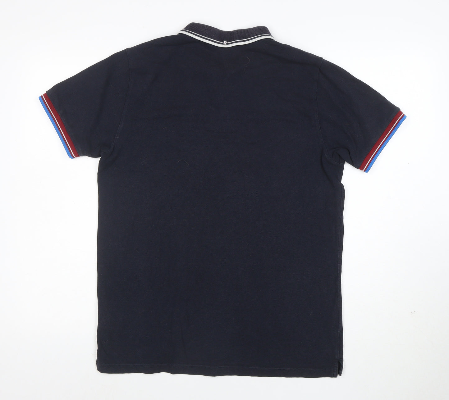 Ben Sherman Men's Black Cotton Polo Shirt M Classic Fit