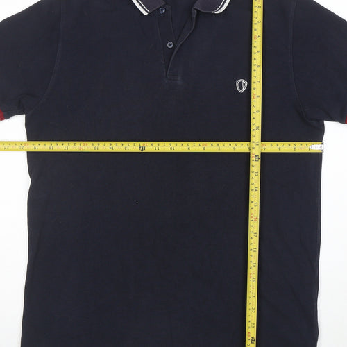 Ben Sherman Men's Black Cotton Polo Shirt M Classic Fit