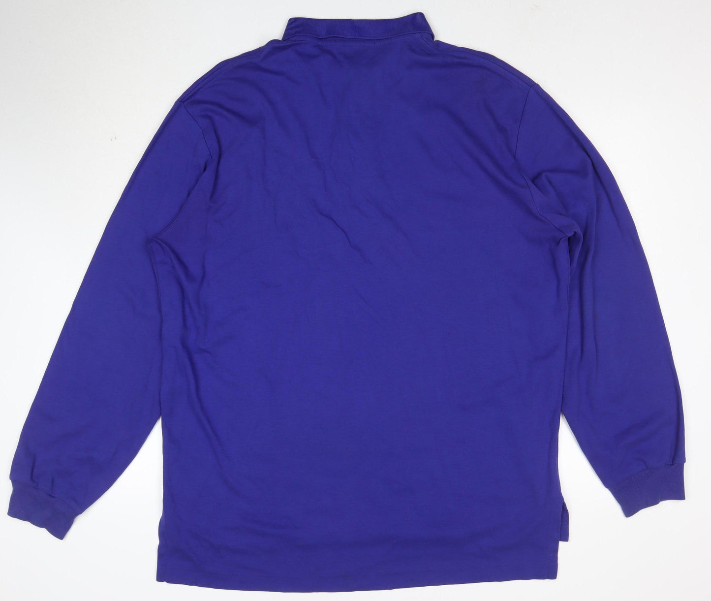 Polo Ralph Lauren Men's Blue Long Sleeve Cotton Polo Shirt XL