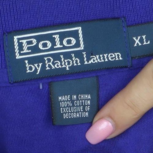 Polo Ralph Lauren Men's Blue Long Sleeve Cotton Polo Shirt XL