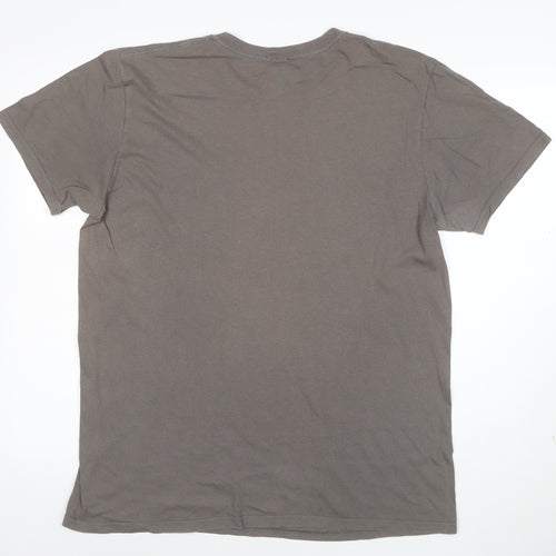 Batman Men's Grey Gotham City Villains Graphic T-Shirt Size L