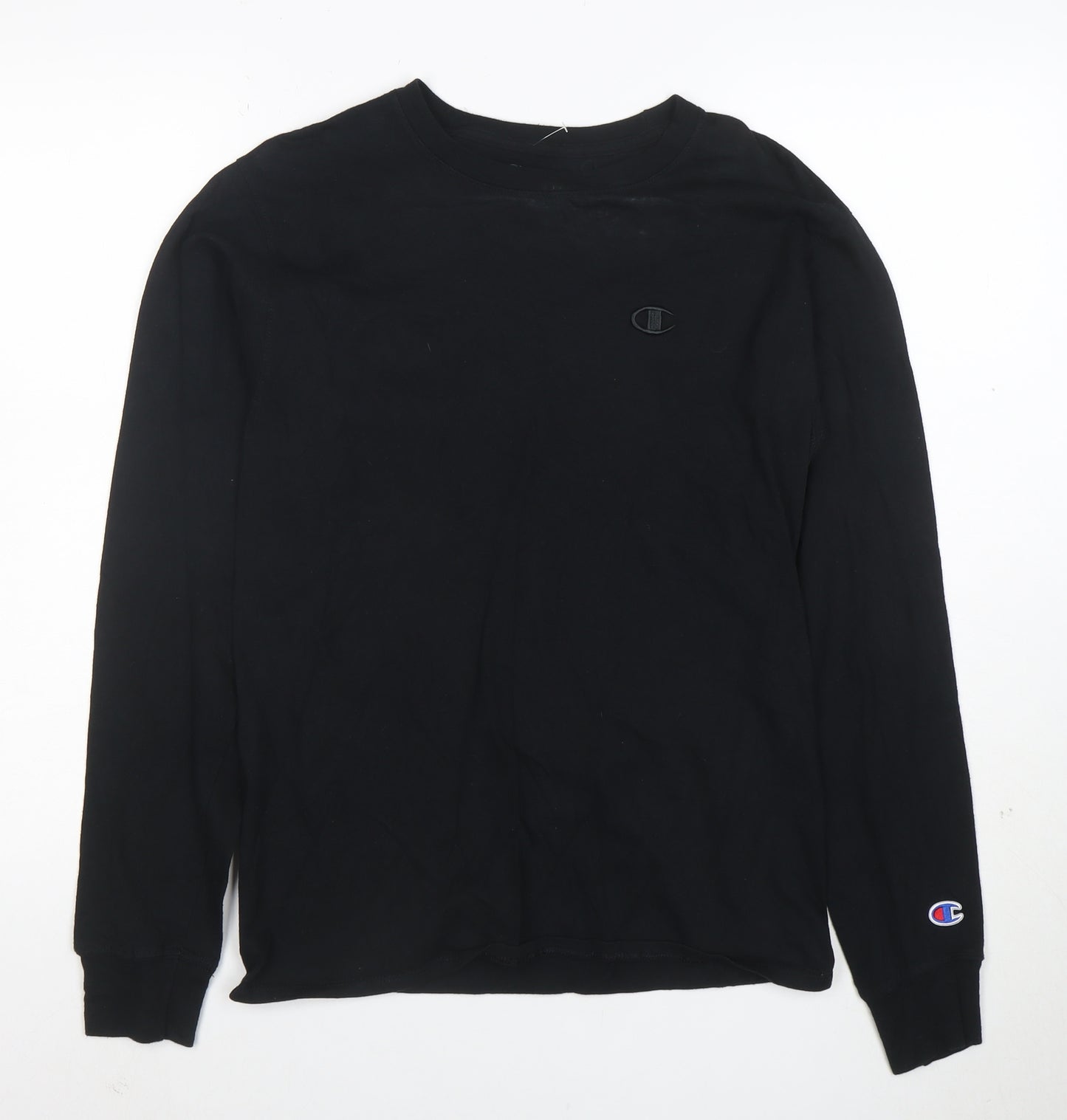 Champion Men's Black Small Pullover Crew Neck Sweatshirt